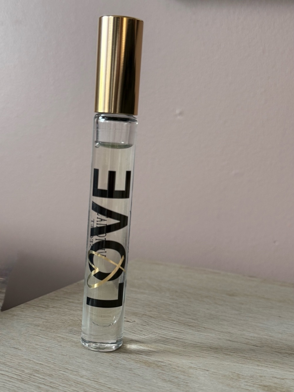 Victoria's Secret Love Rollerball Perfume — Clear Bottle with Gold Cap
